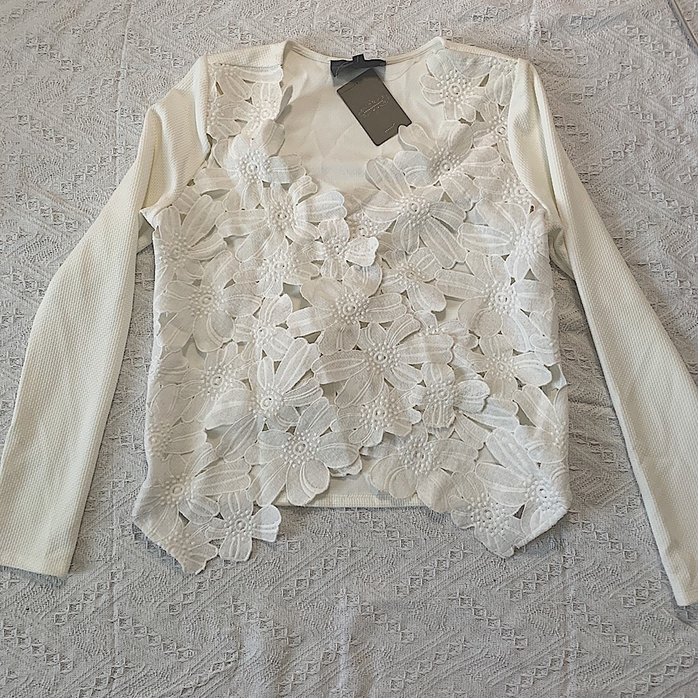 NWT Anthropologie Sunday in Brooklyn Lace Jacket
